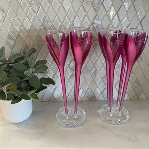 MOËT & CHANDON PINK TULIP CHAMPAGNE FLUTES